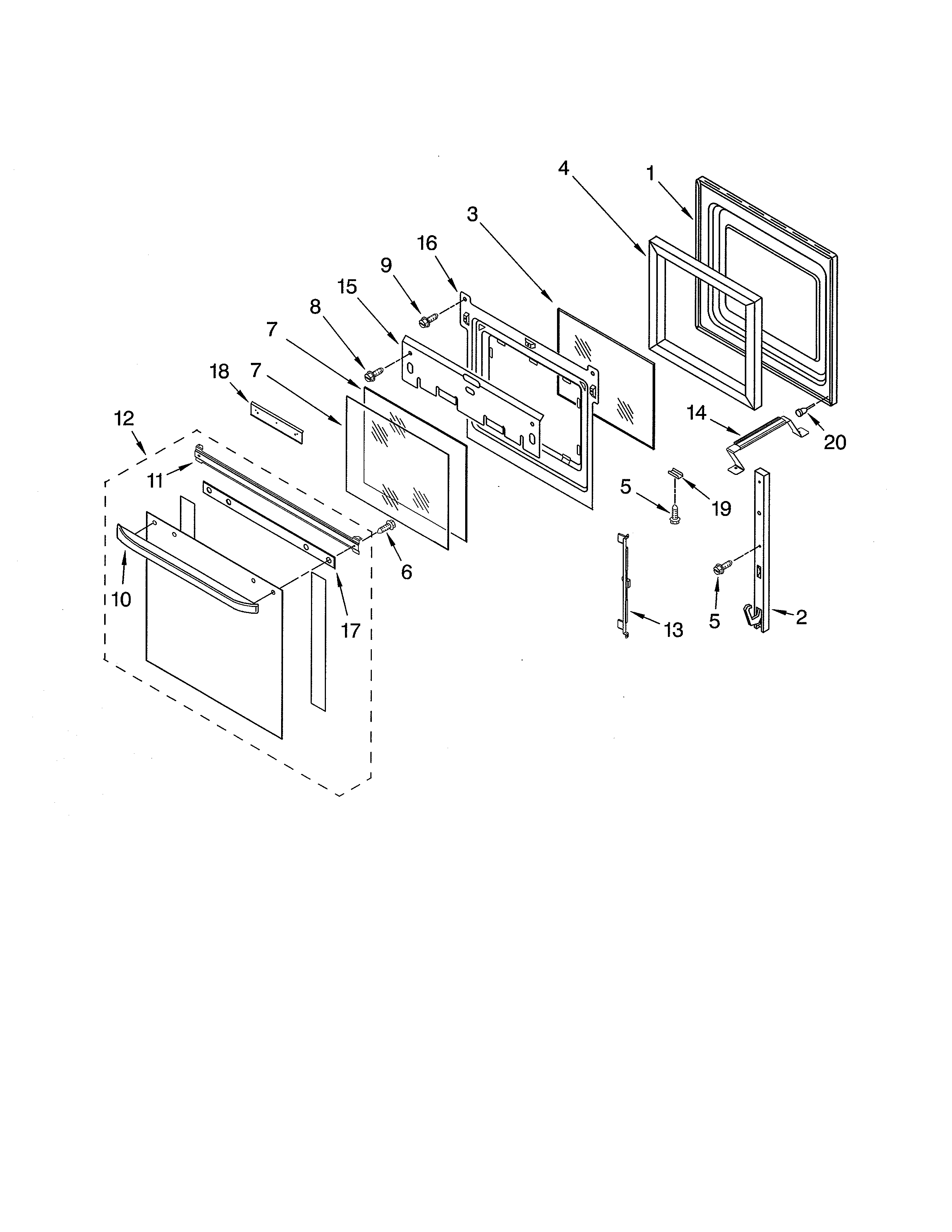 Ikea IBS330PRS02 oven door diagram