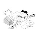 Craftsman 917254381 drive control/gear case/wheels diagram