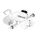 Craftsman 917374011 drive control/gear case/wheels diagram