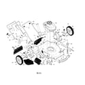 Craftsman 917374160 engine/housing/handle diagram