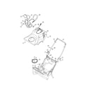 Craftsman 247887800 top cover/handle/lower chute diagram