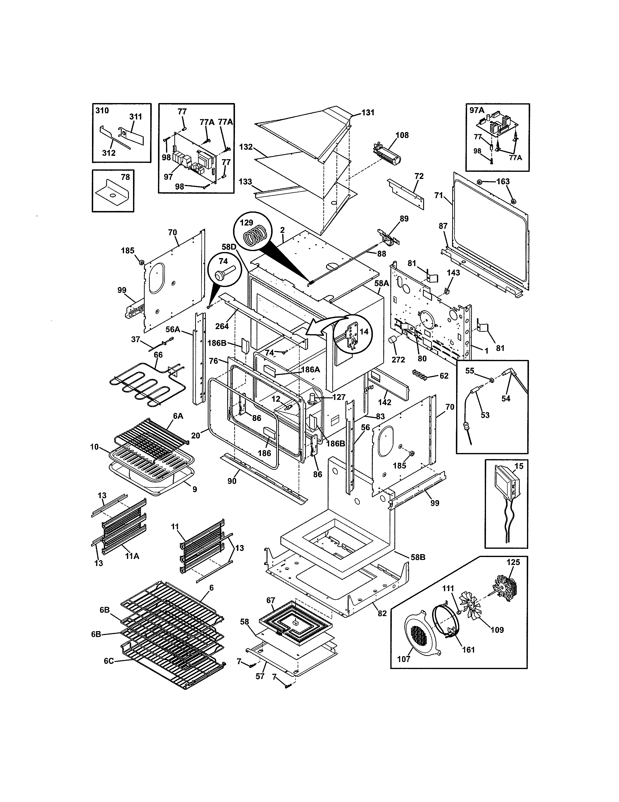 Electrolux E30EW75GPS1 body diagram