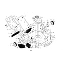 Craftsman 917376221 engine/housing/handle diagram