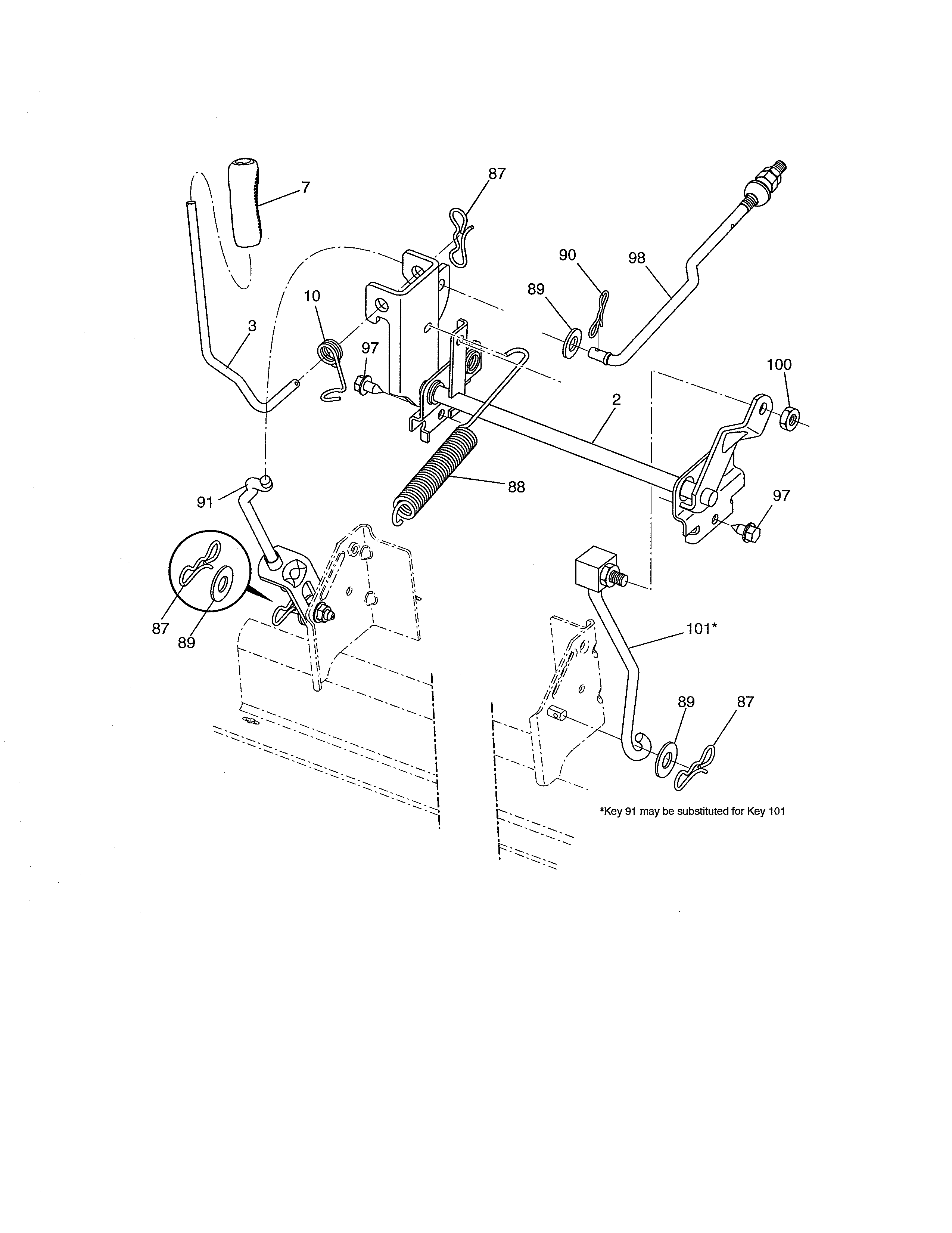 Craftsman 917289255 lift diagram