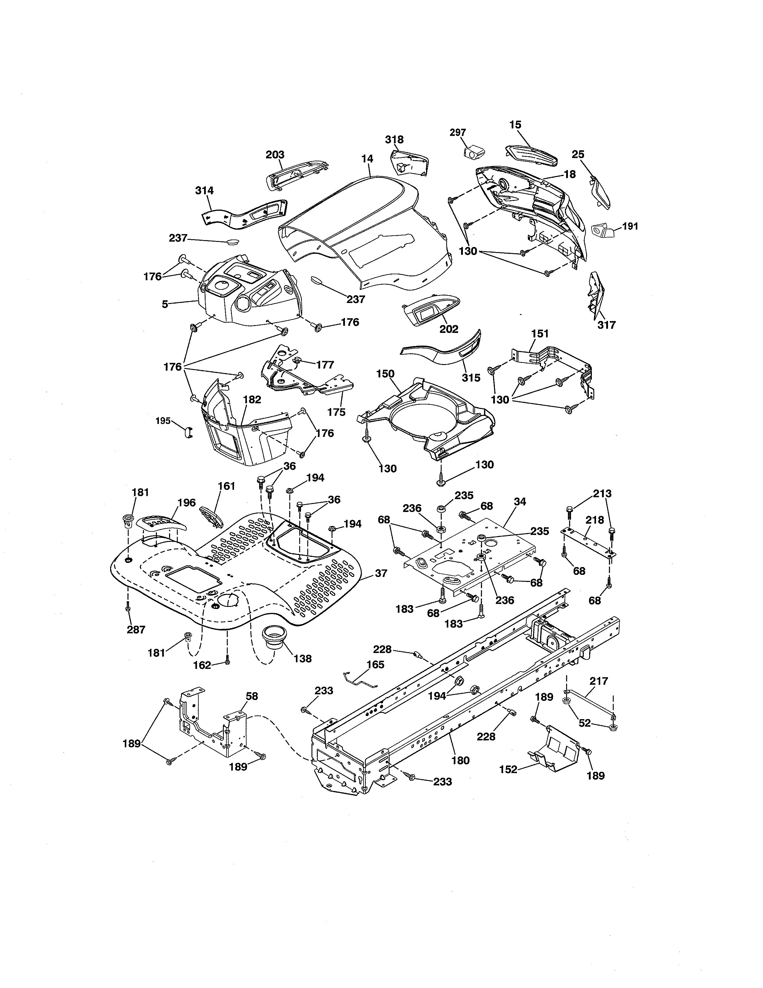 Craftsman 917280083 chassis diagram