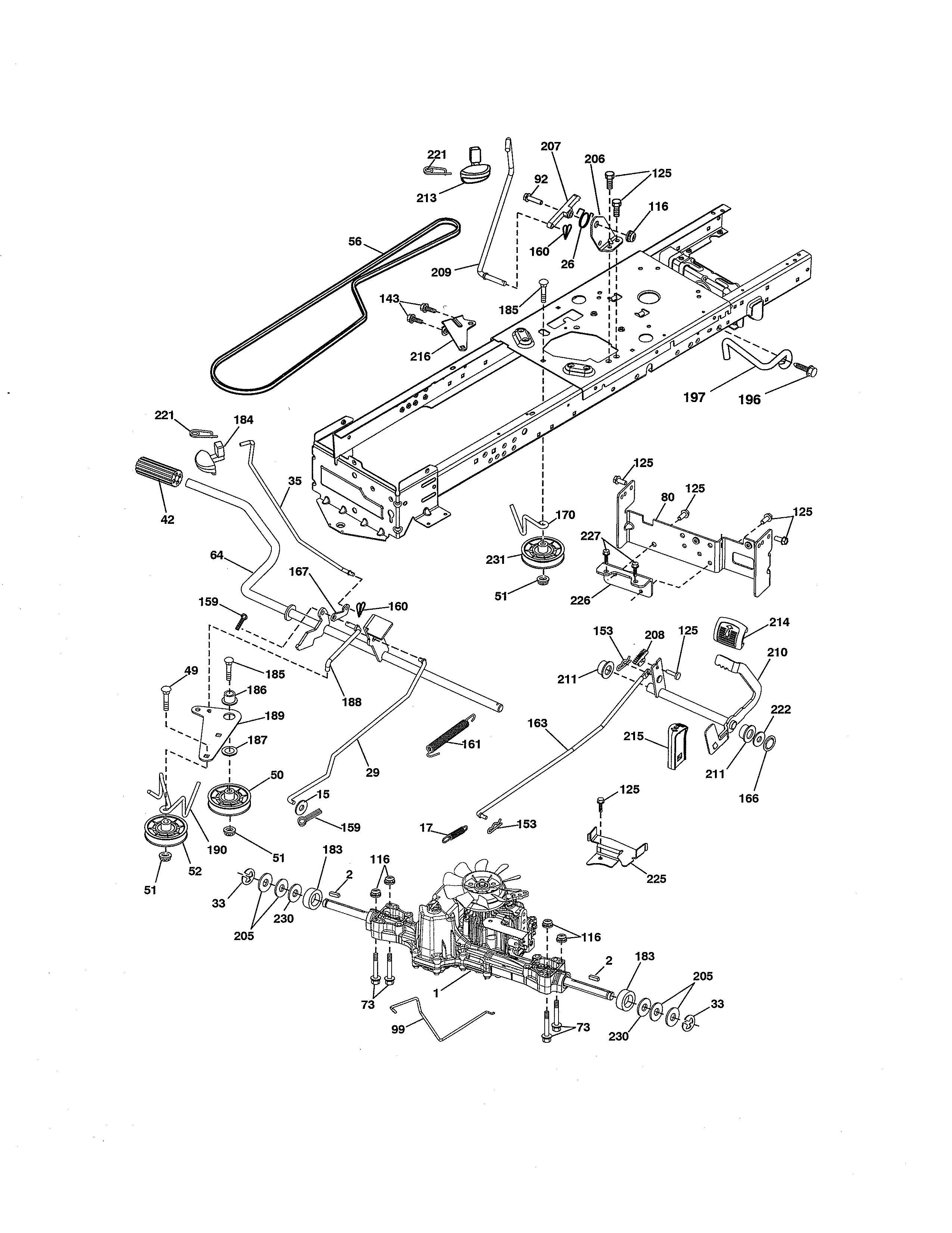Craftsman 917280083 ground drive diagram