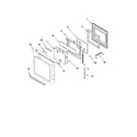 KitchenAid KEHC309JSS06 oven door diagram