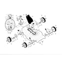 Yard Pro 96148001900 drive control/gear case/wheels diagram