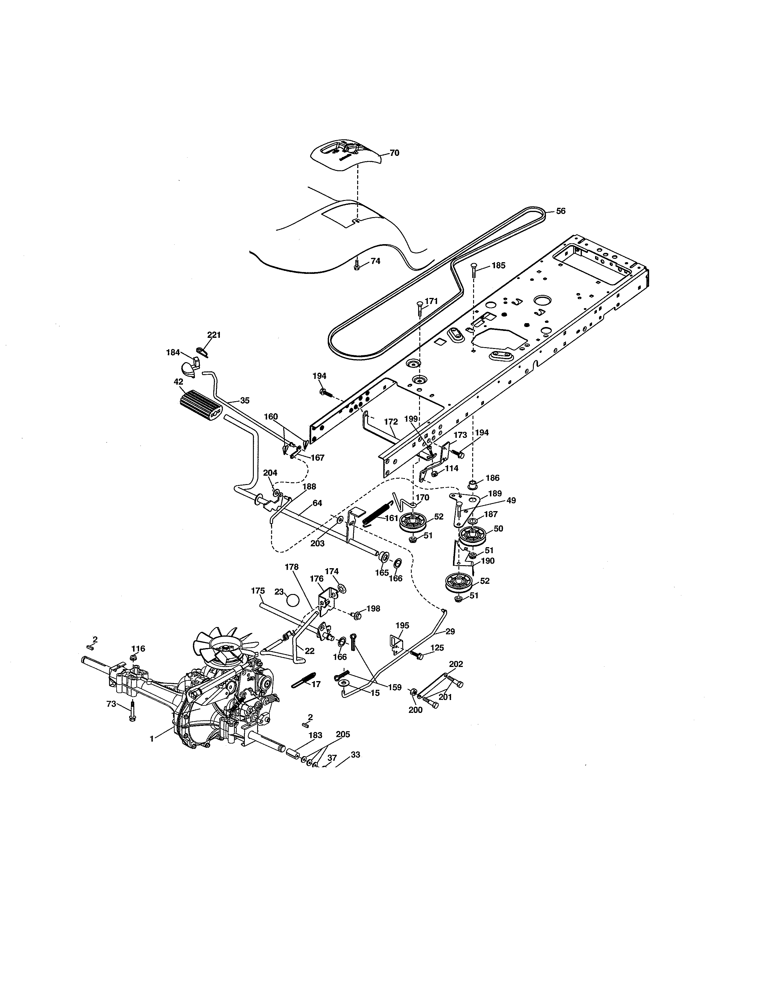Craftsman 917276620 ground drive diagram