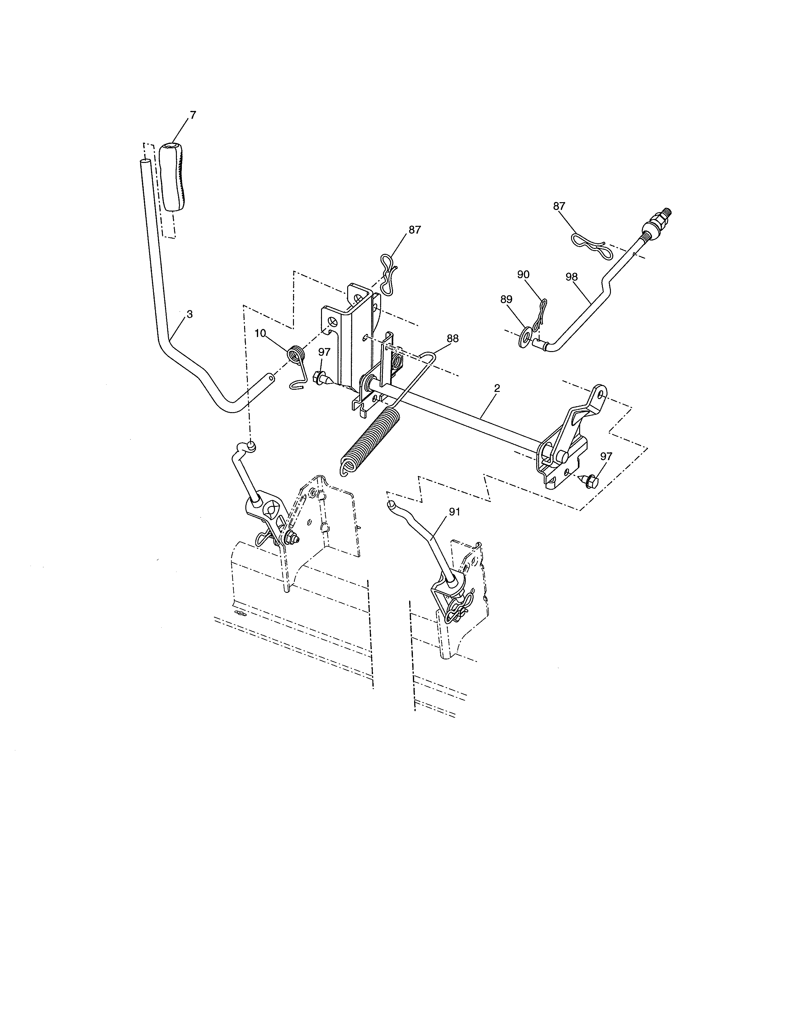 Craftsman 917276620 lift diagram