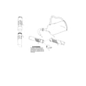 Poulan BVM200FE vac tubes/vac bag diagram