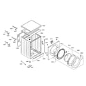 Bosch WAS20160UC/16 tub/front panel diagram