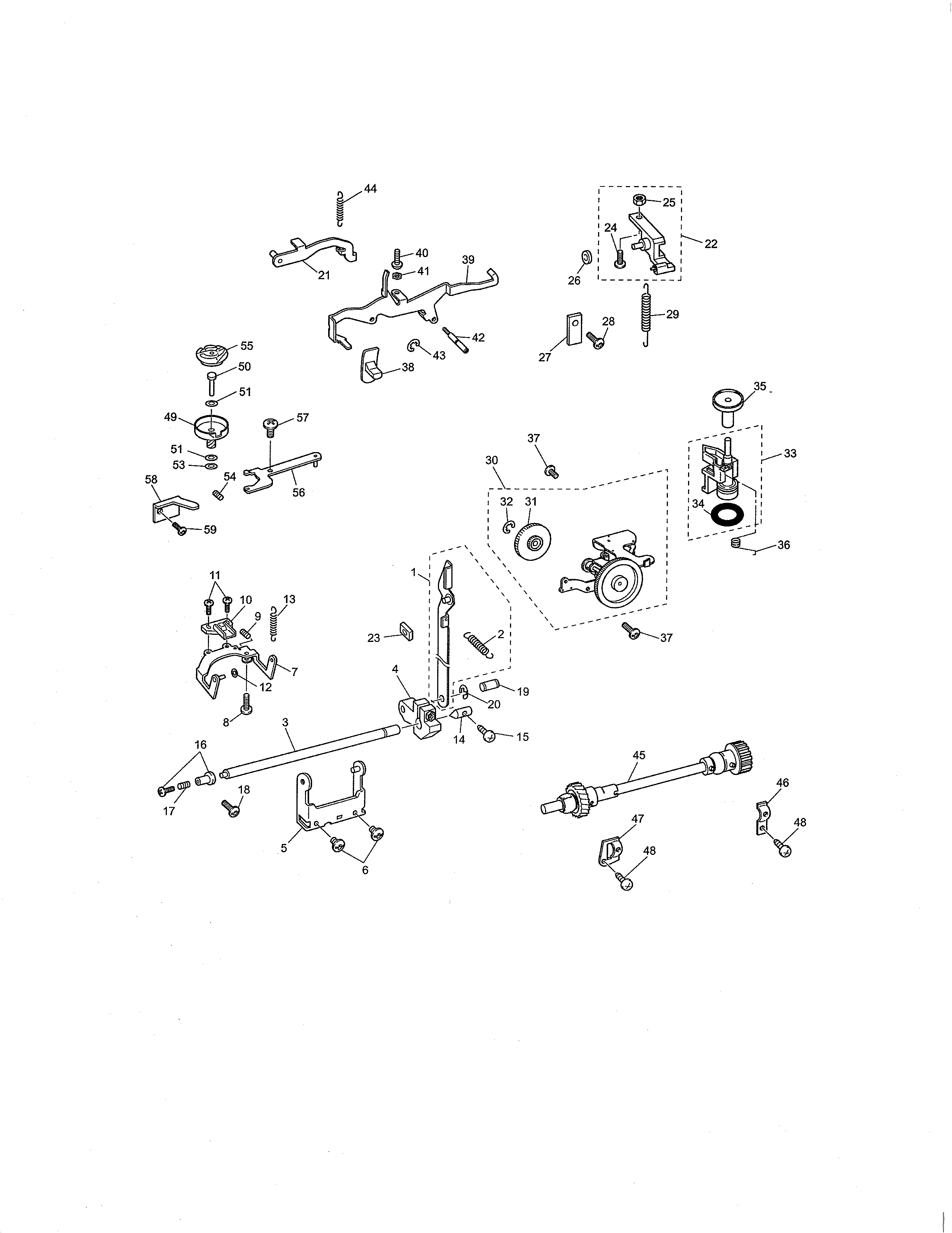 Singer XL6050 feed mechanism/shuttle hook diagram
