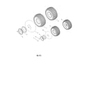 Toro 13AL60RG044 (1L107H10100 AND UP) front & rear wheel assembly diagram
