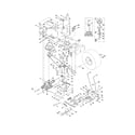 Toro 13AL60RG044 (1L107H10100 AND UP) transmission/brake/traction pedal diagram