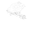 Toro 20332 (310000001-310999999) front wheel & height-of-cut diagram
