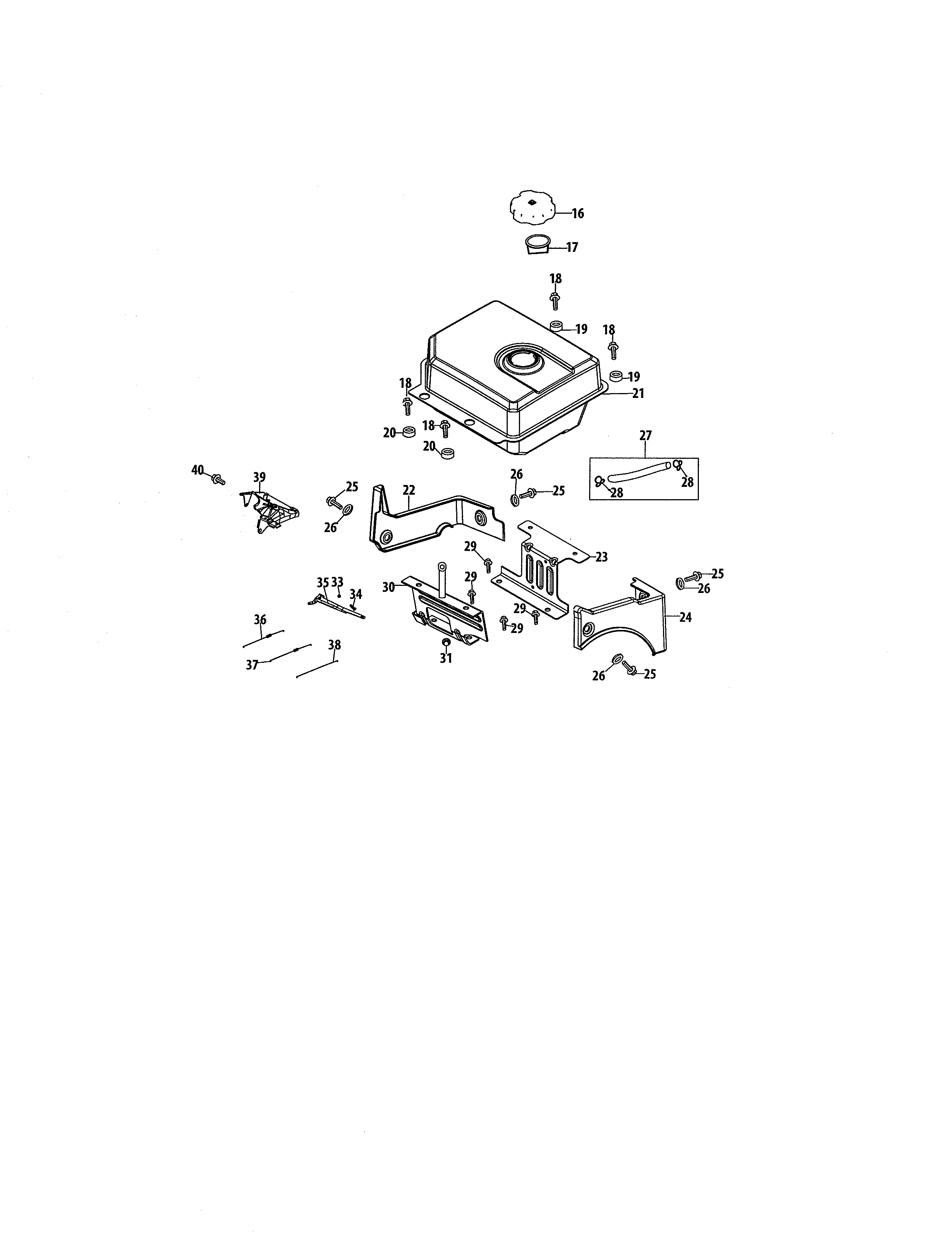 Craftsman 247888480 fuel tank diagram