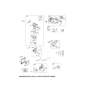 Briggs & Stratton 126M02-1479-F1 carburetor/fuel tank diagram