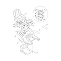 MTD 13A3762F700 seat/fender diagram