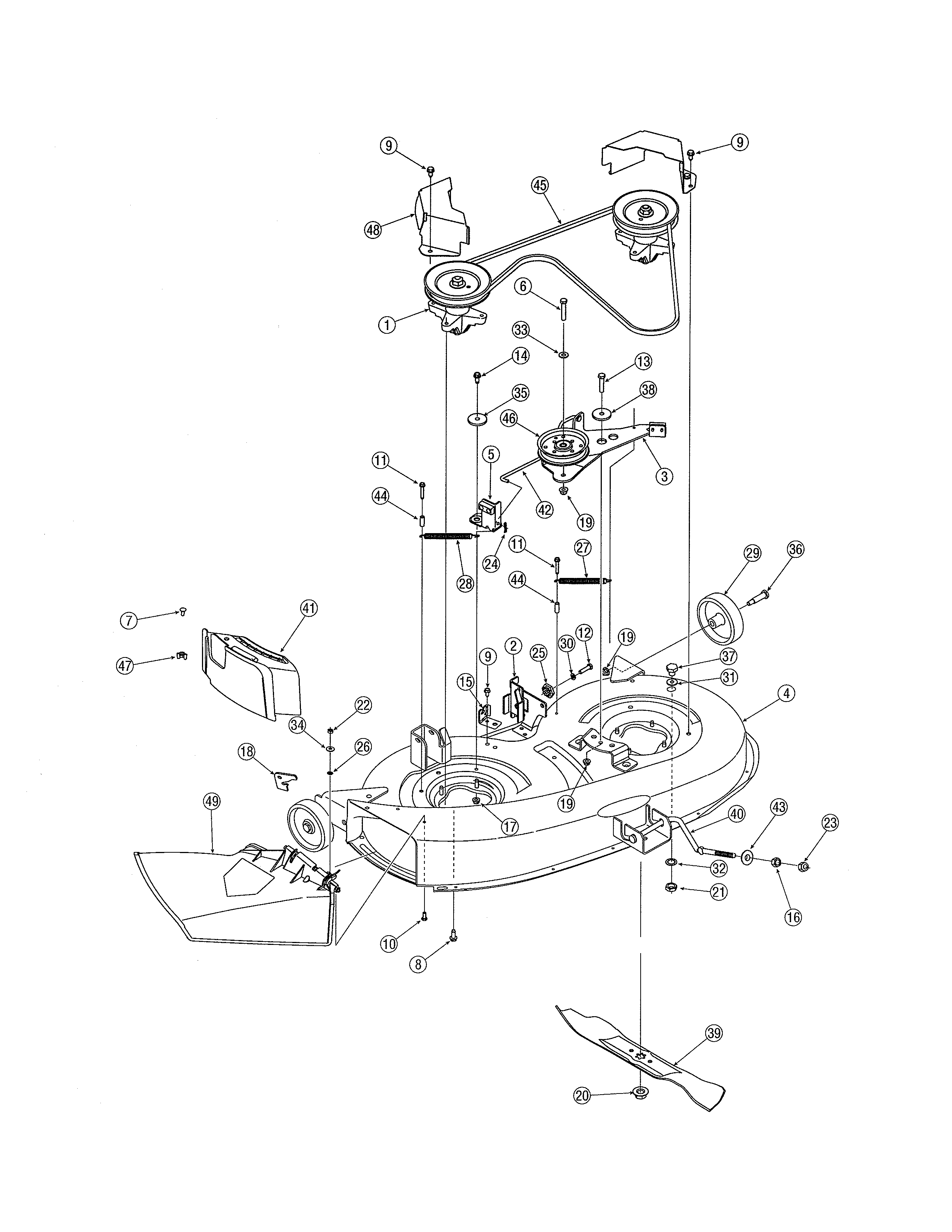 MTD 13AH762F752 38" deck diagram