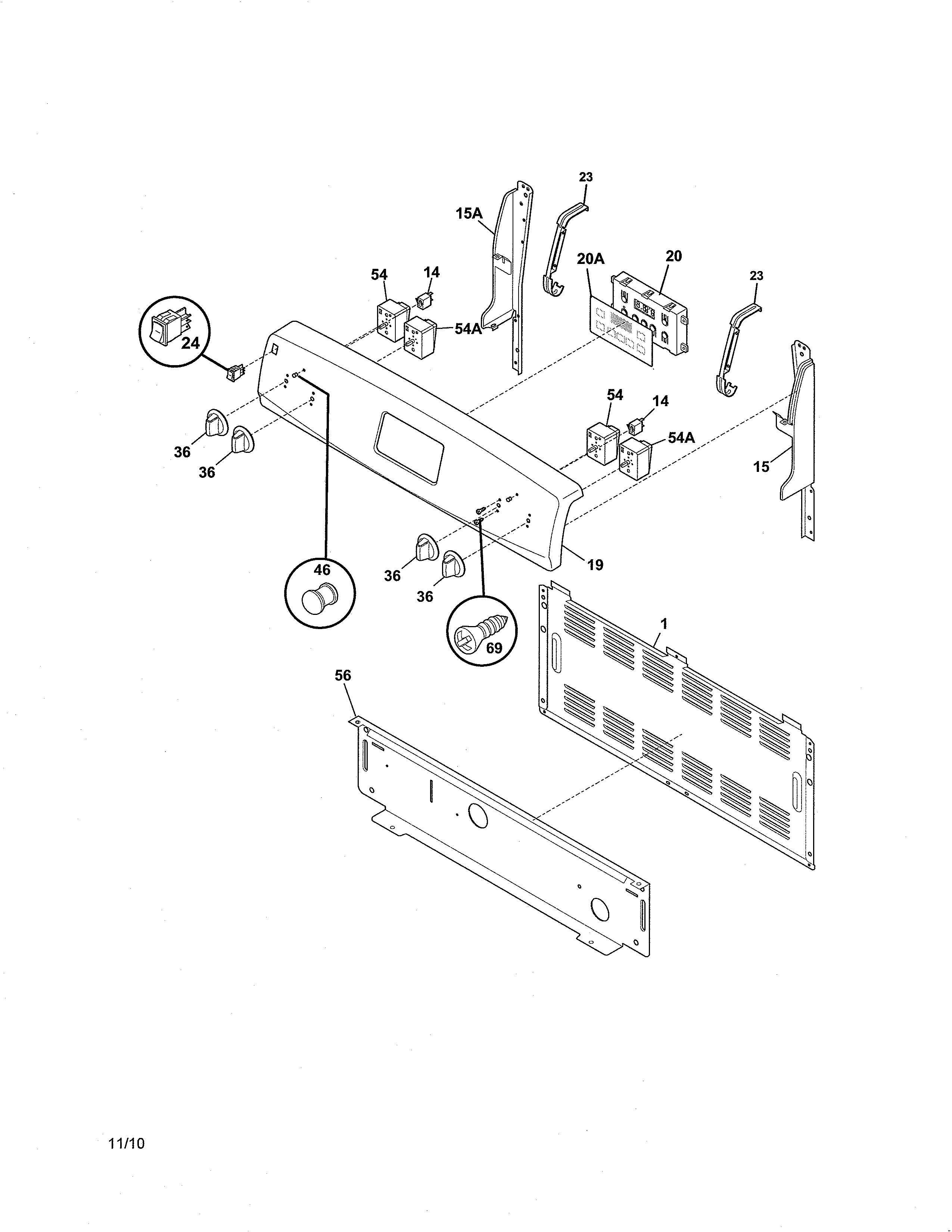 Kenmore 79091314011 backguard diagram