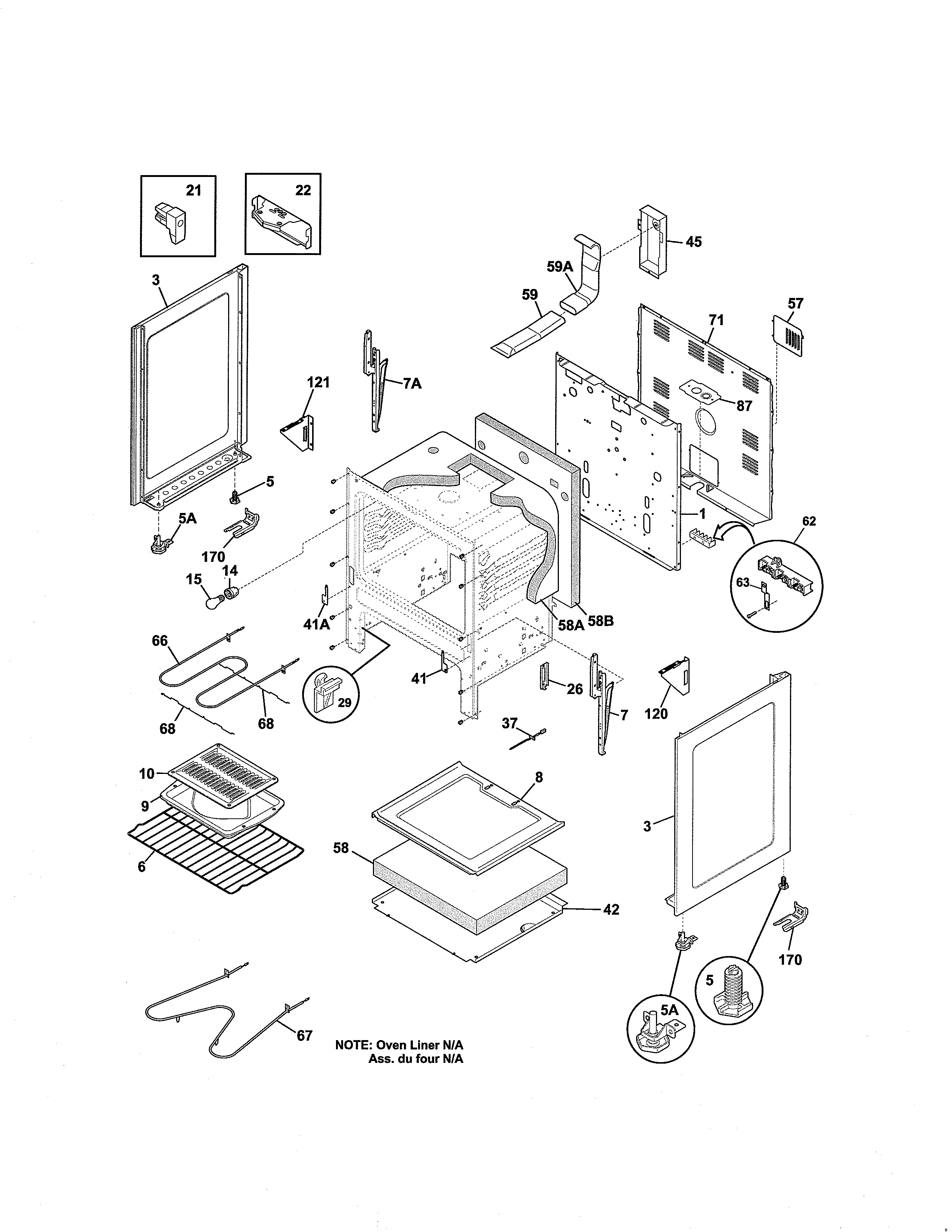 Kenmore 79091314011 body diagram