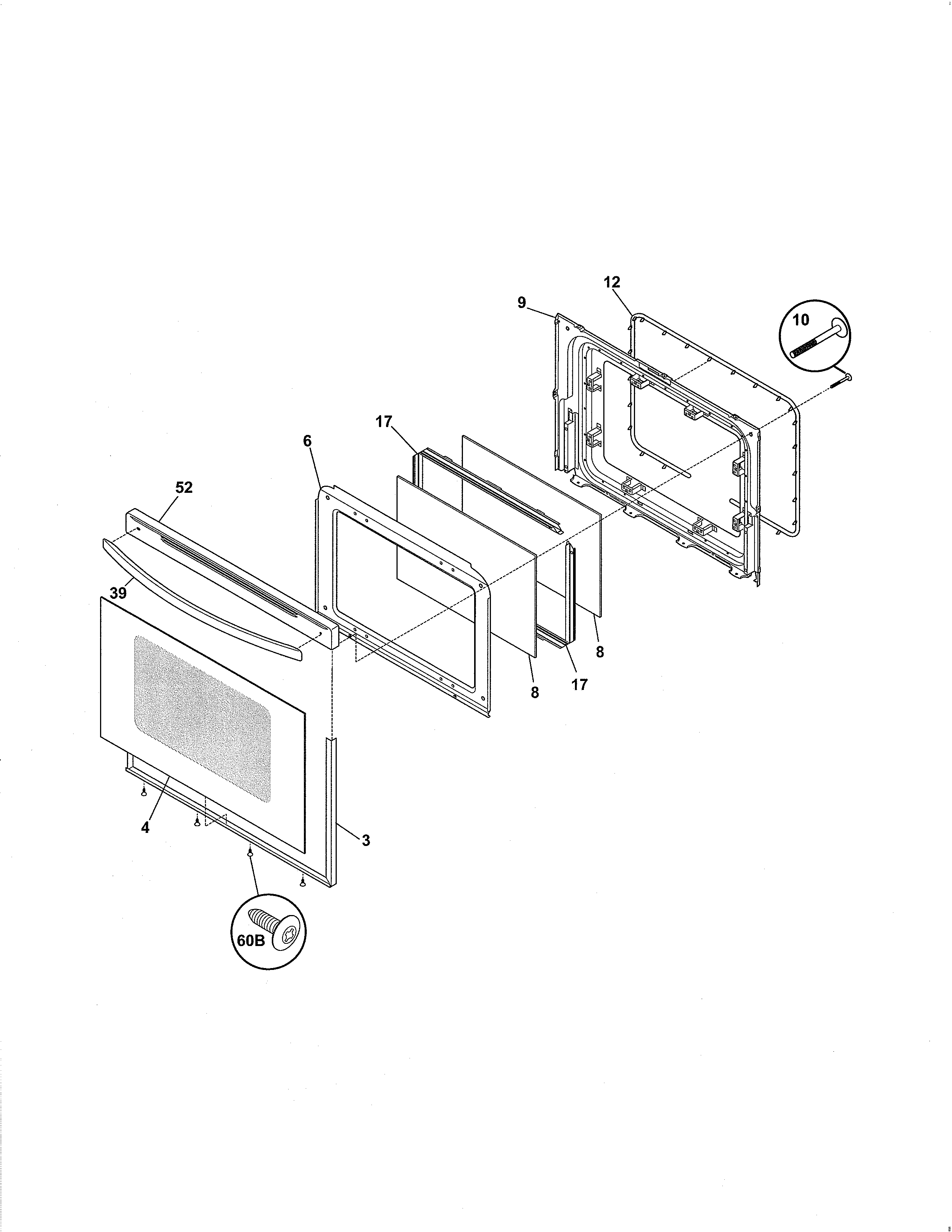 Kenmore 79091314011 door diagram