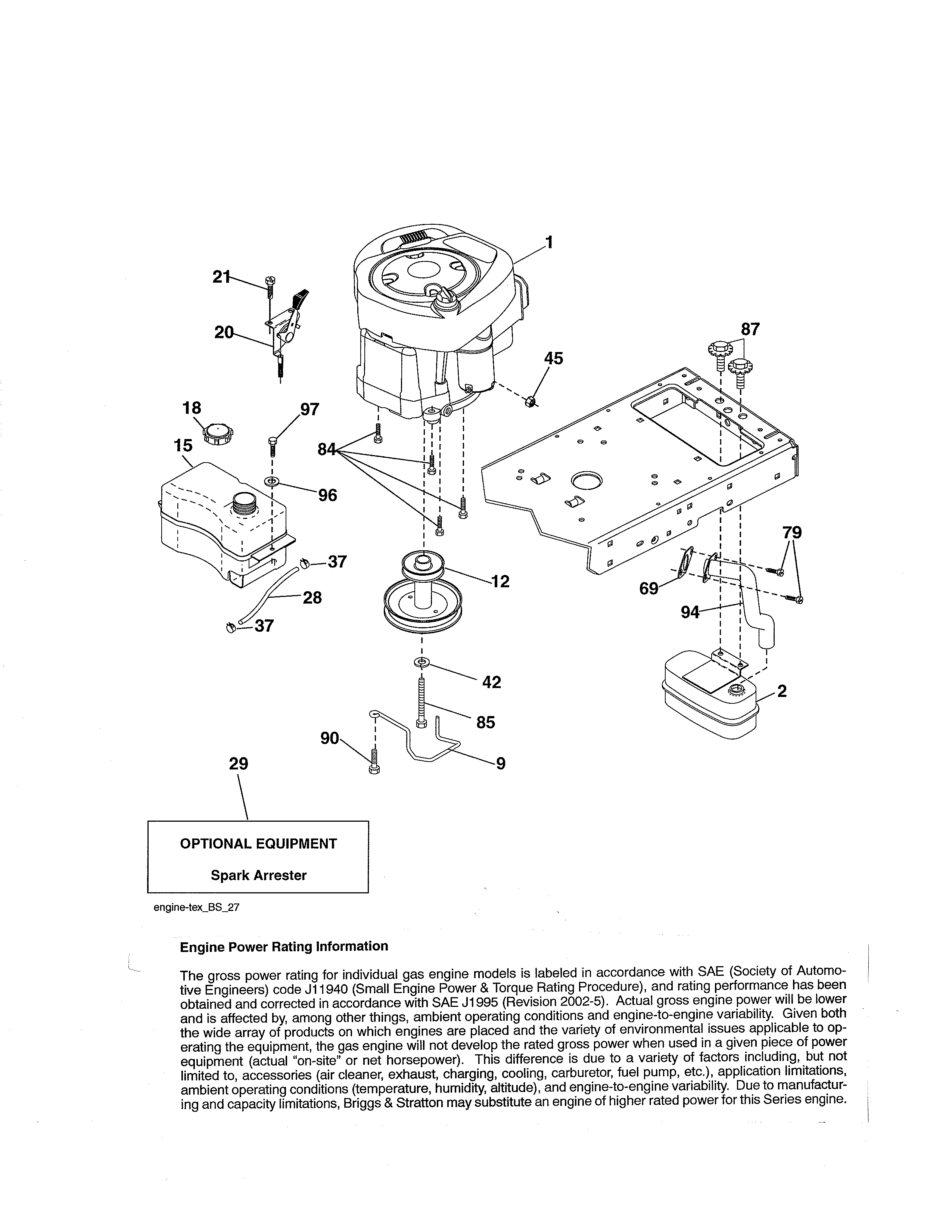 Craftsman 917254810 engine diagram