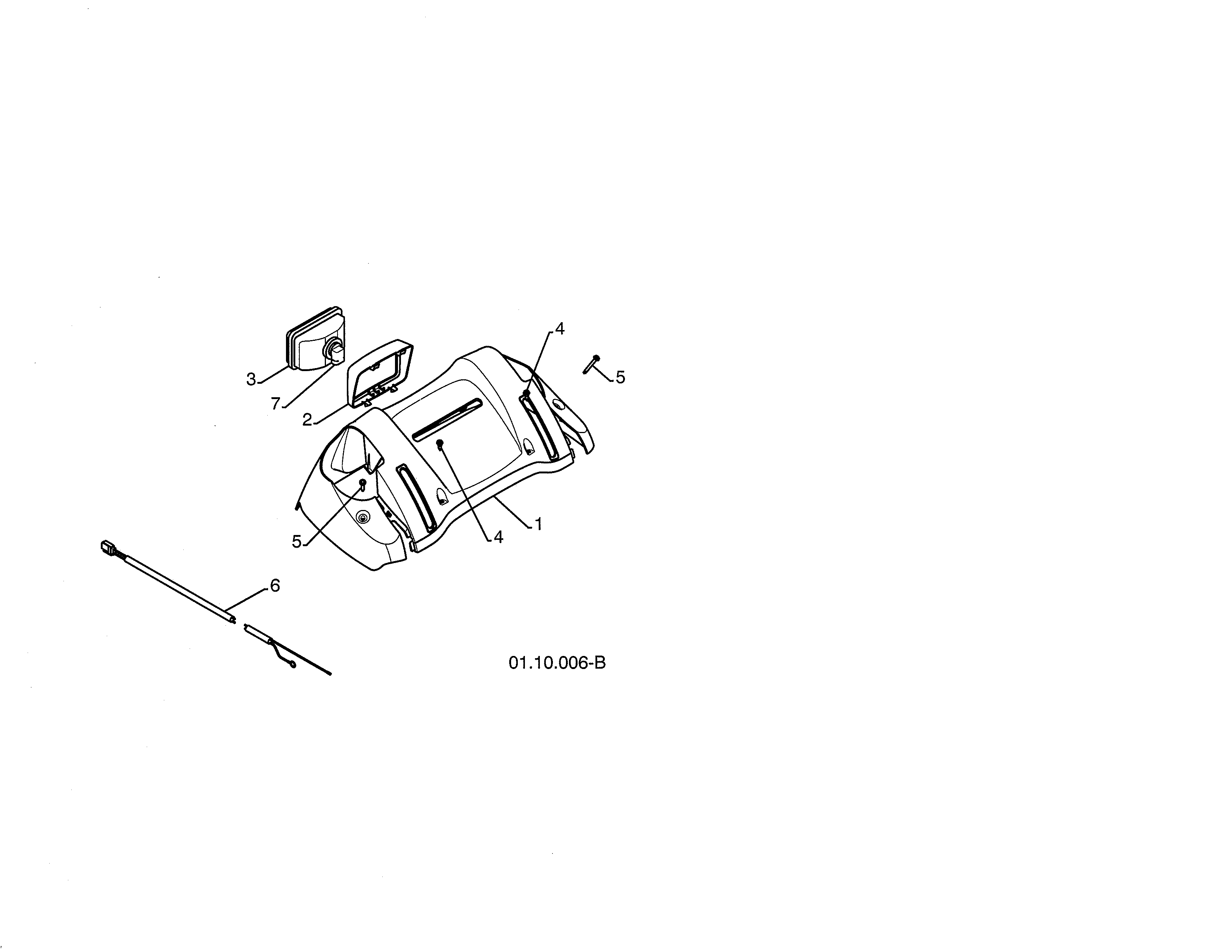 Craftsman 91788777 panel console/headlight bezel diagram