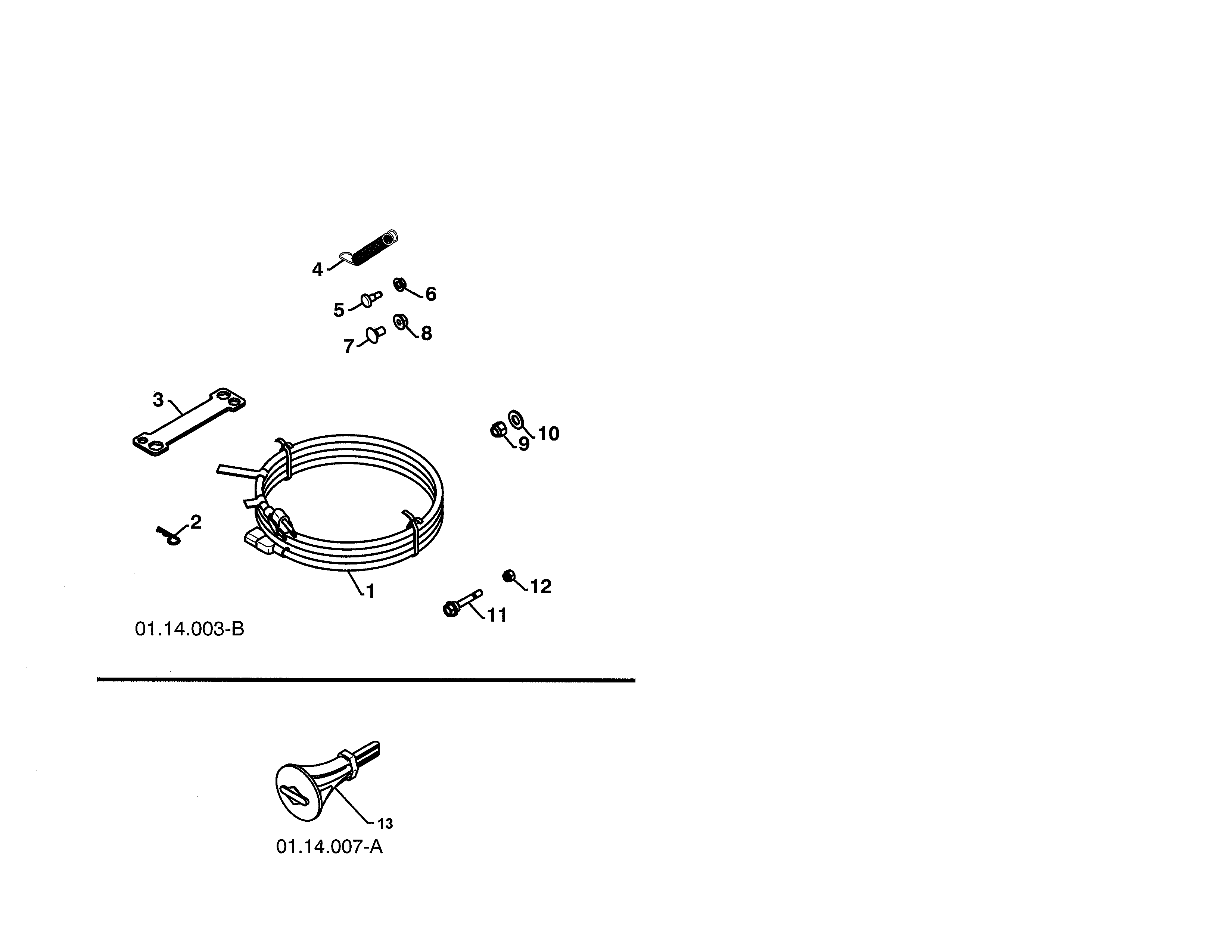 Craftsman 91788777 bag of parts diagram