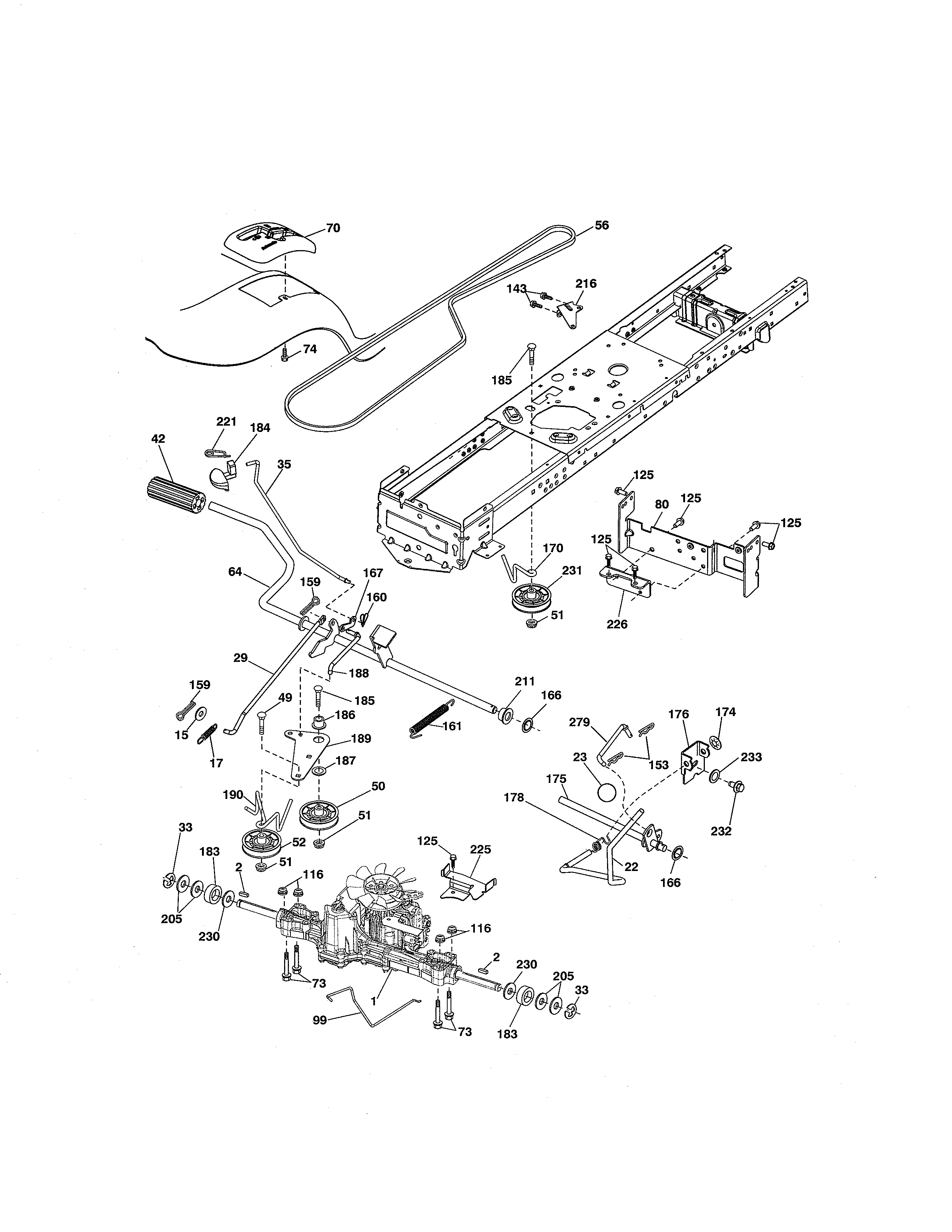 Craftsman 917289140 ground drive diagram