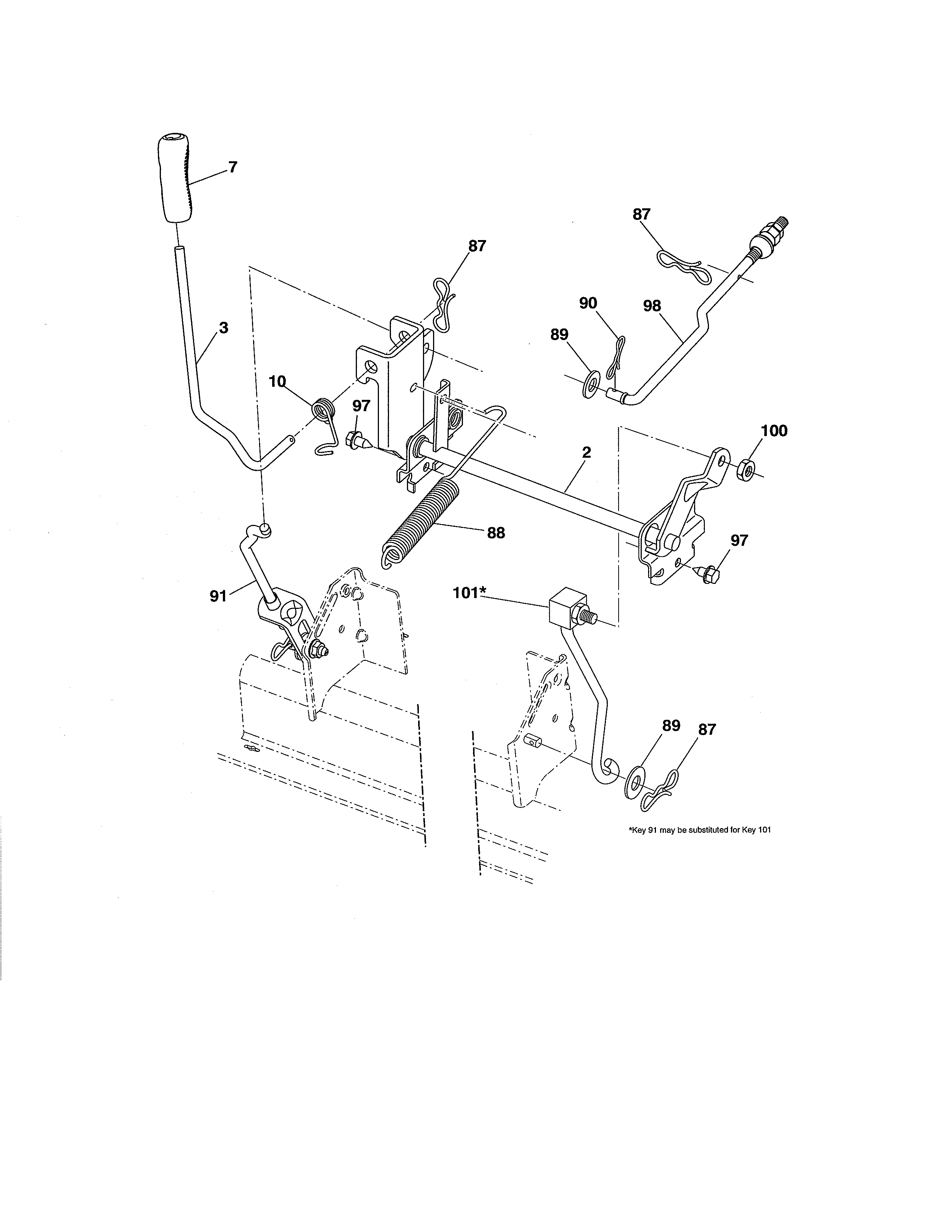 Craftsman 917289140 lift diagram