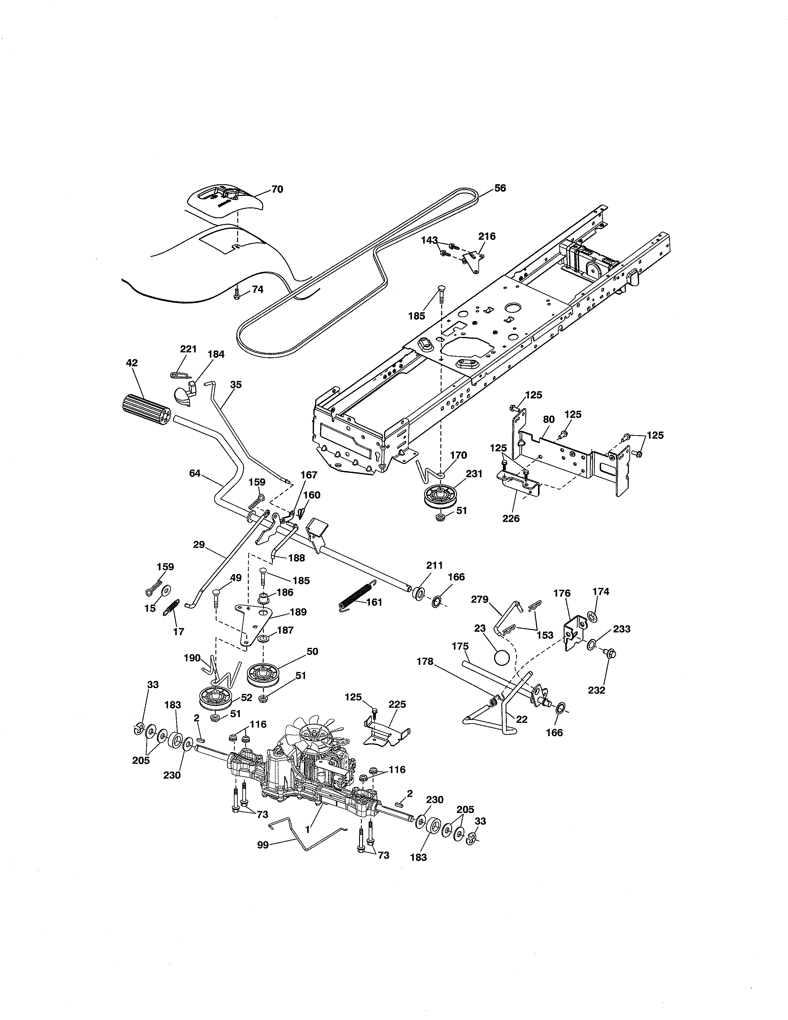 Craftsman 917289245 ground drive diagram