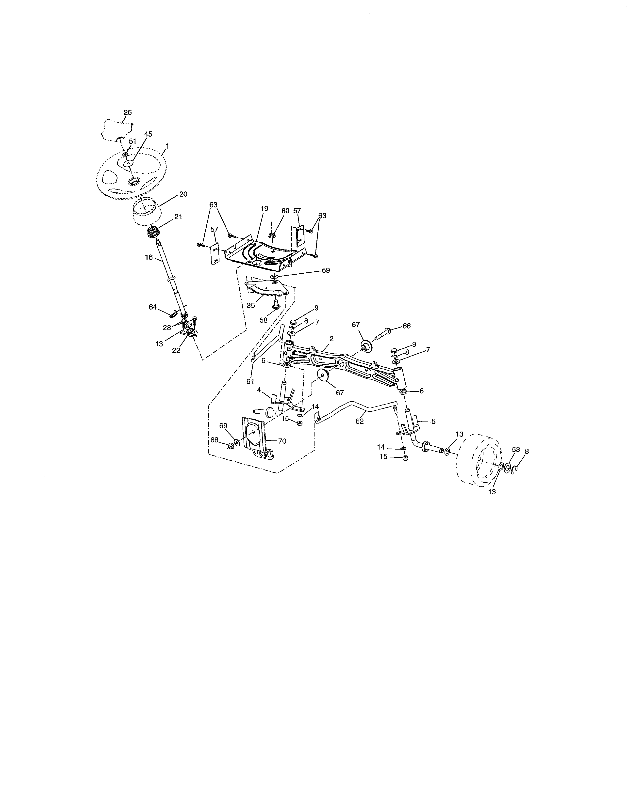Craftsman 917289245 steering diagram