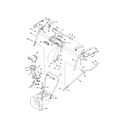 MTD 31AS6FEF700 e/f-style handle/frame/discharge chute diagram