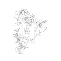 MTD 31AS6BEE731 h-style handle/frame/disharge chute diagram