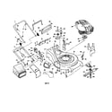 Craftsman 917377821 engine/housing/handle diagram