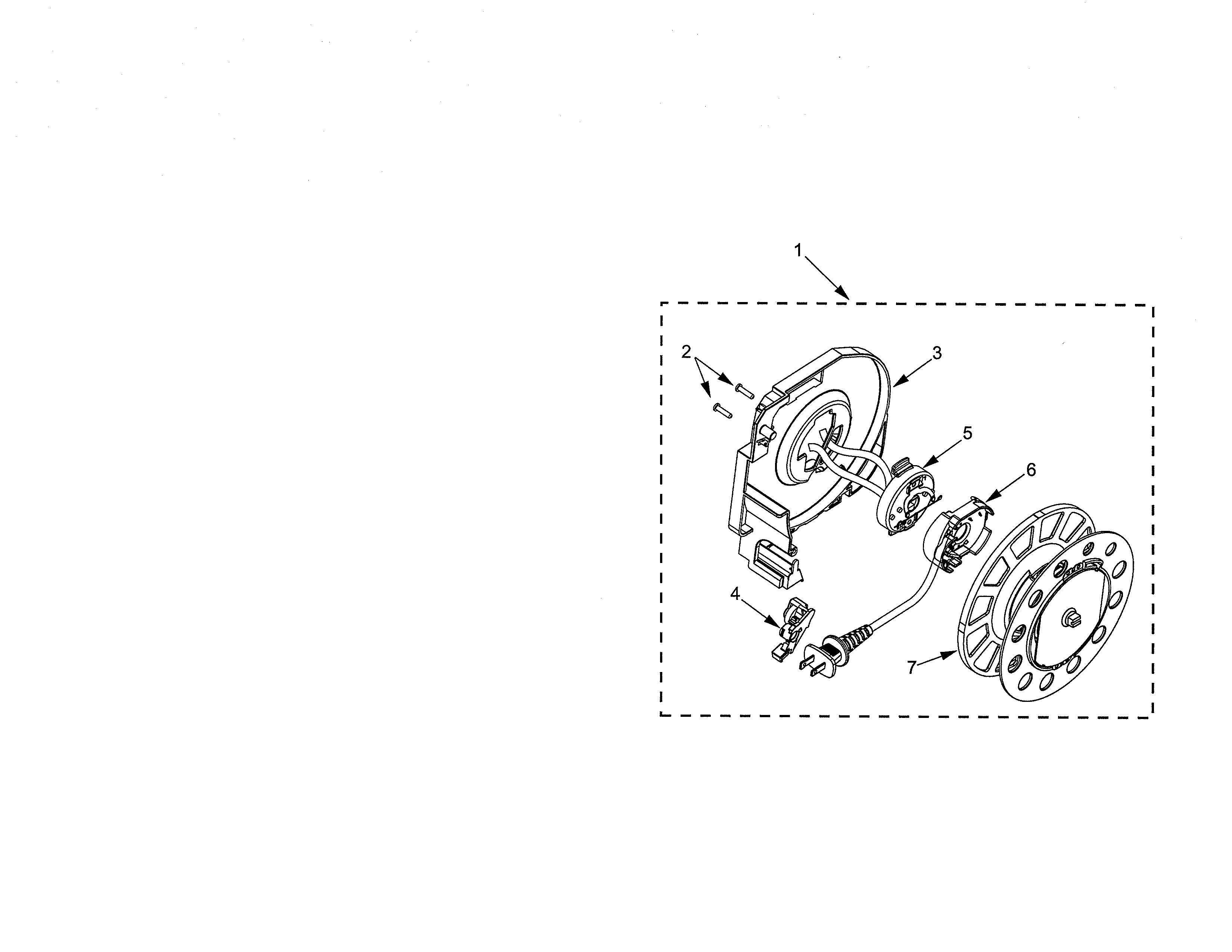 Kenmore 11621514011 cord reel diagram