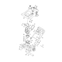 MTD 31AS2B5-801 chute/handle/shroud diagram