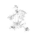 MTD 31A-3CAD700 handle/frame/drive system diagram