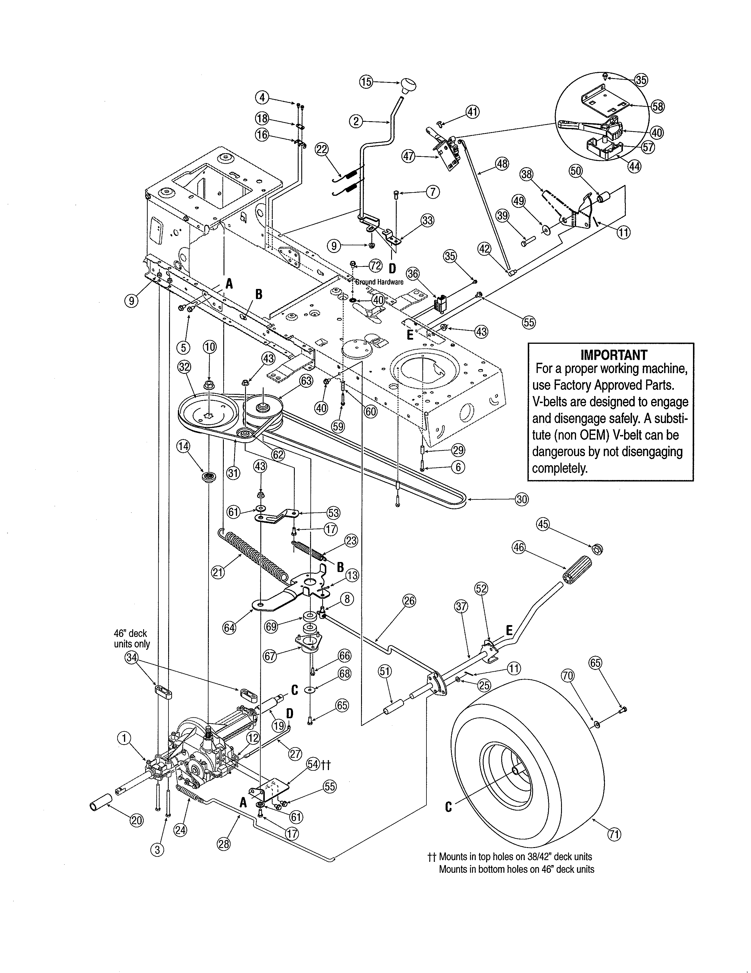 MTD 13AD771G731 transmission diagram