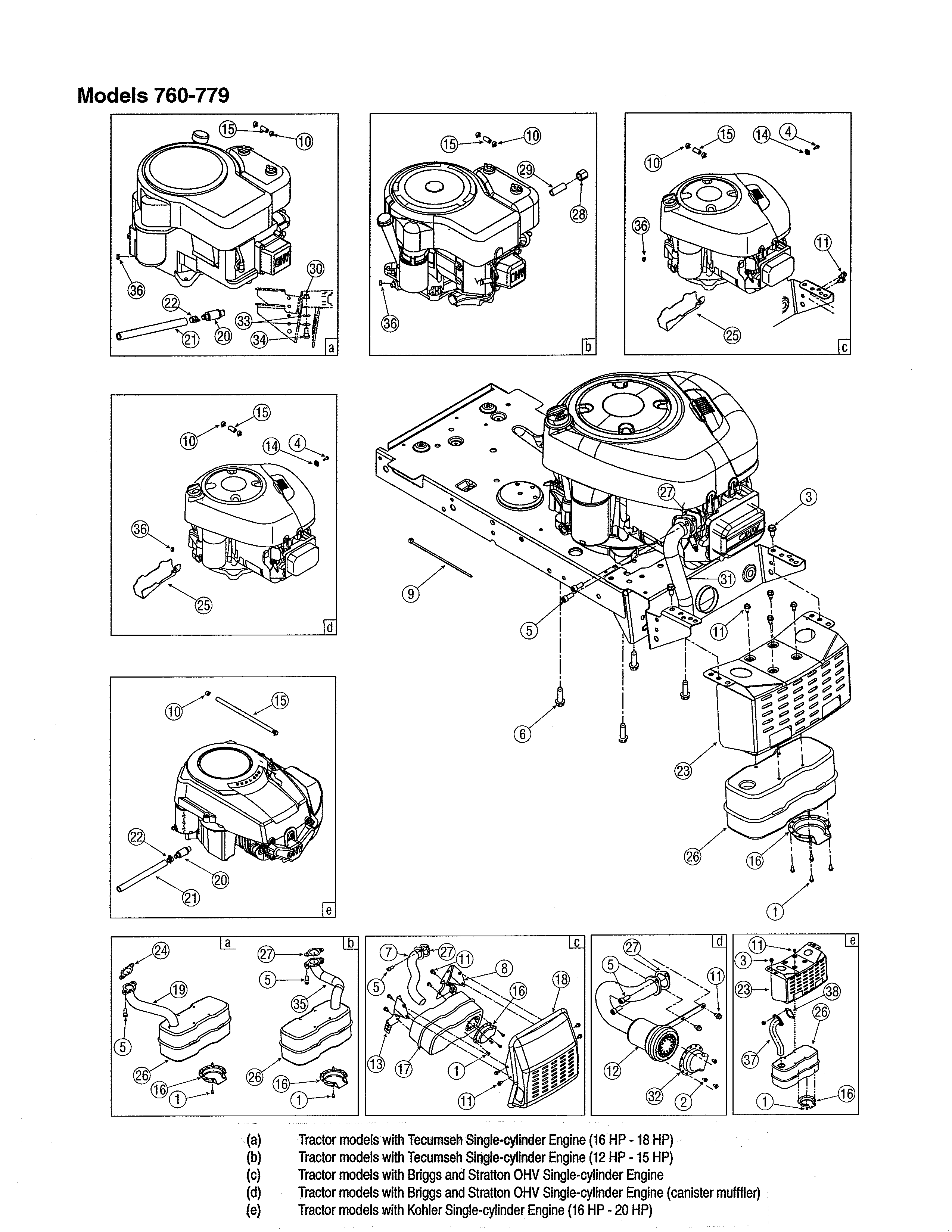 MTD 13AD771G731 engines diagram