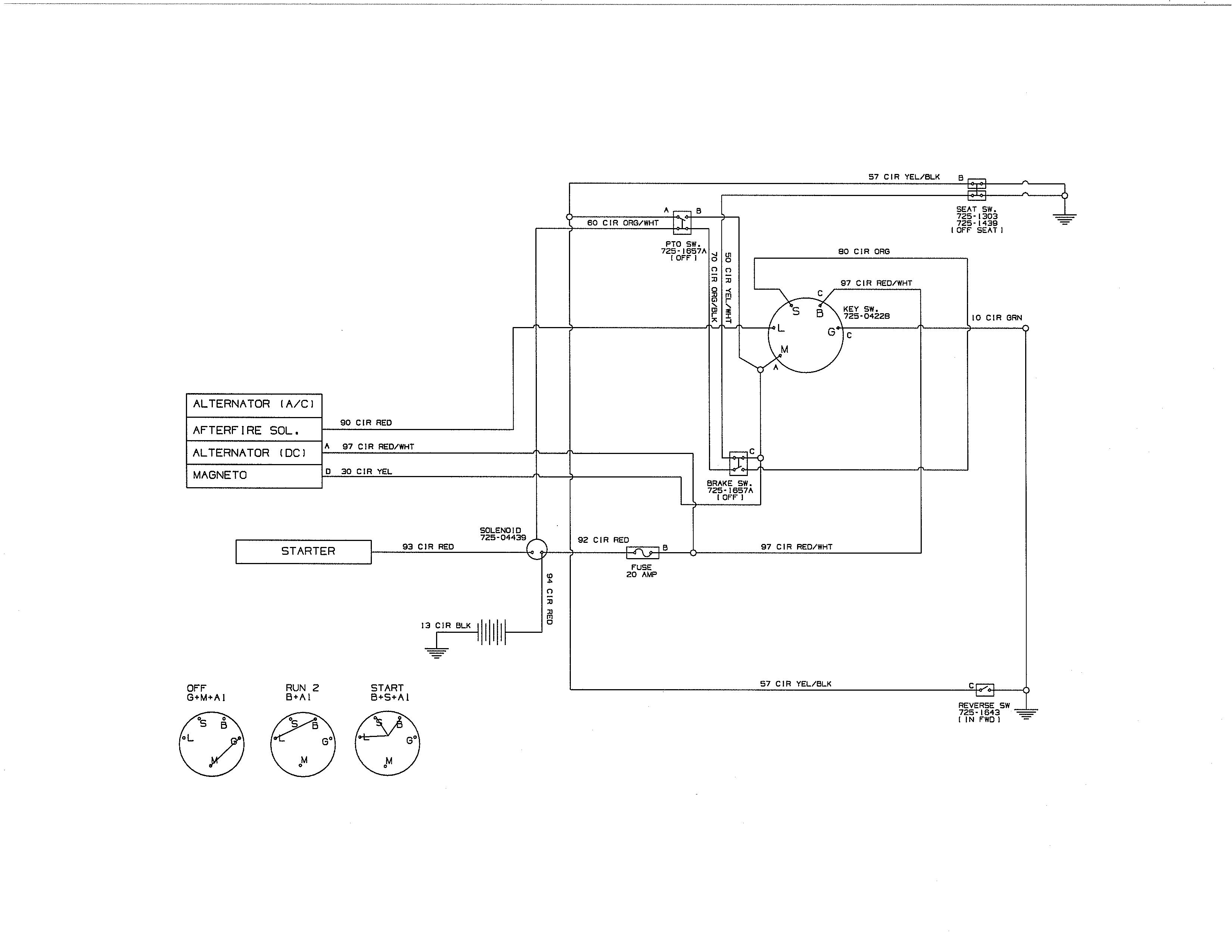 MTD 13AC76LF055 wiring harness schematic diagram