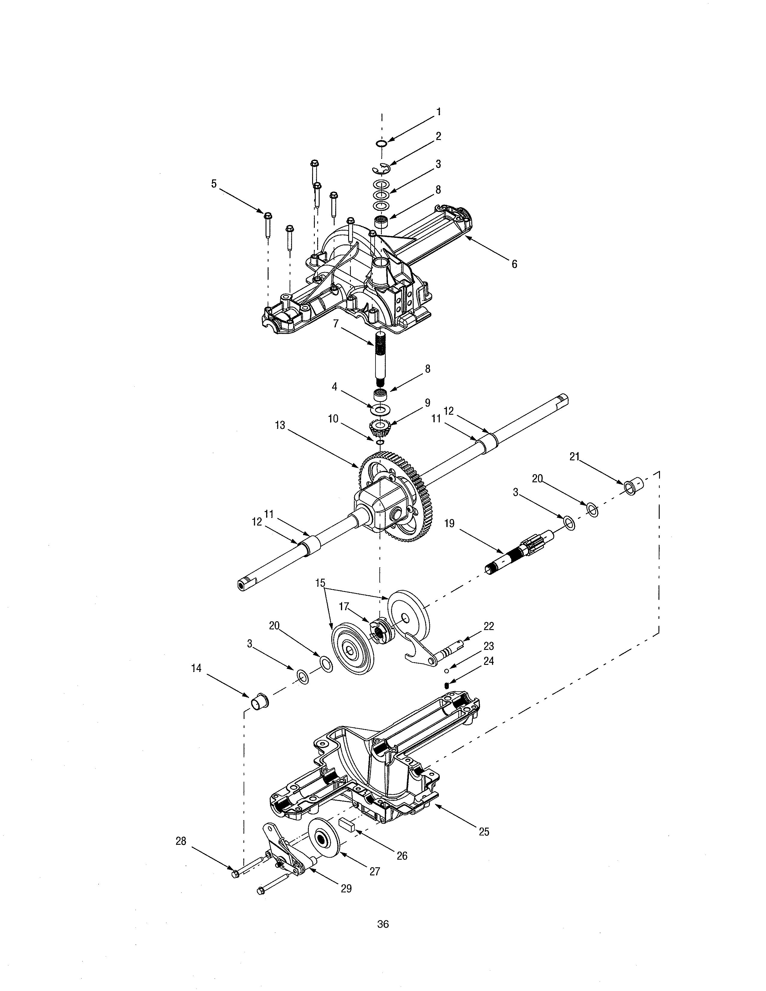 MTD 13AG601H729 transmission diagram