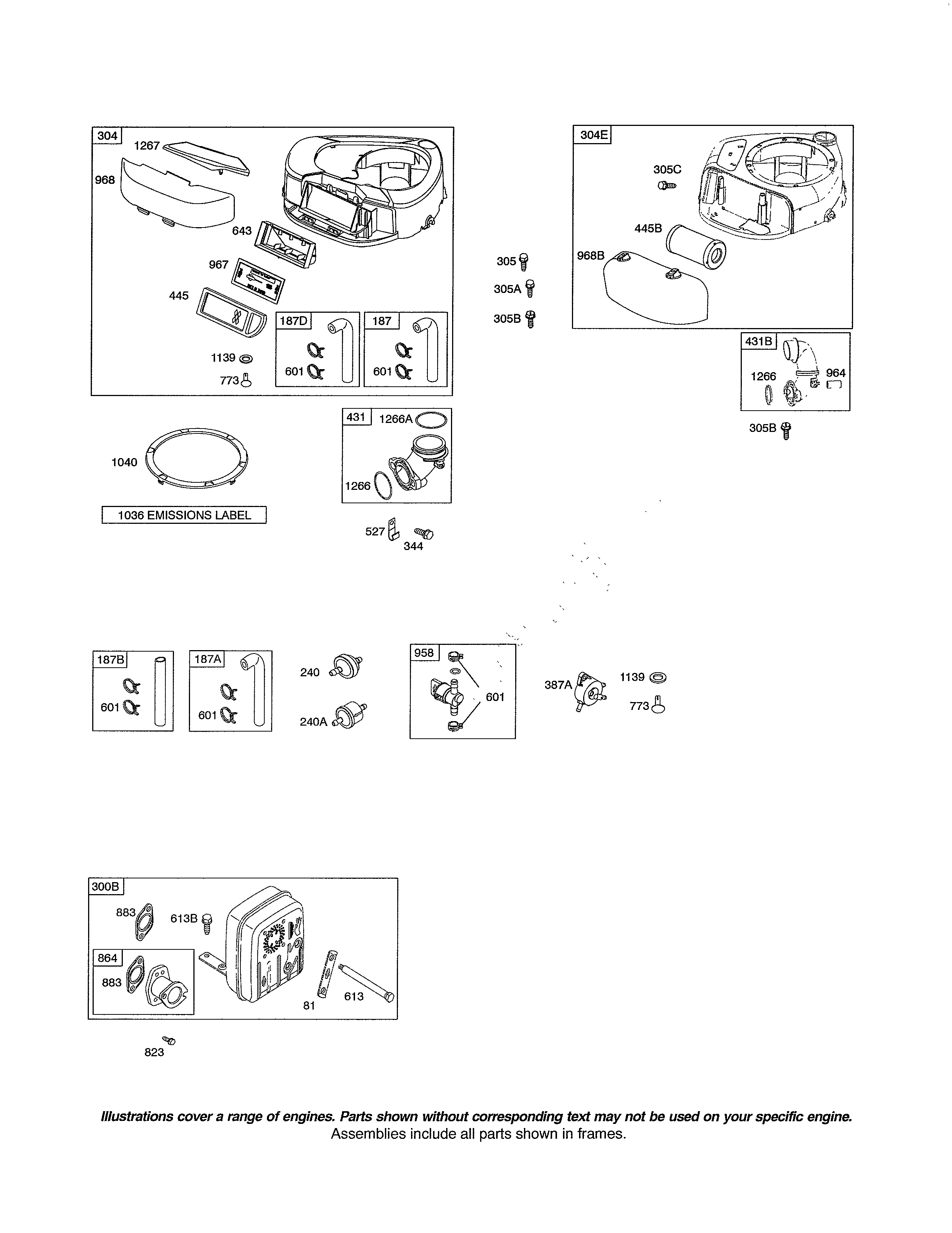 Poulan 96016001700 blower housing/muffler diagram