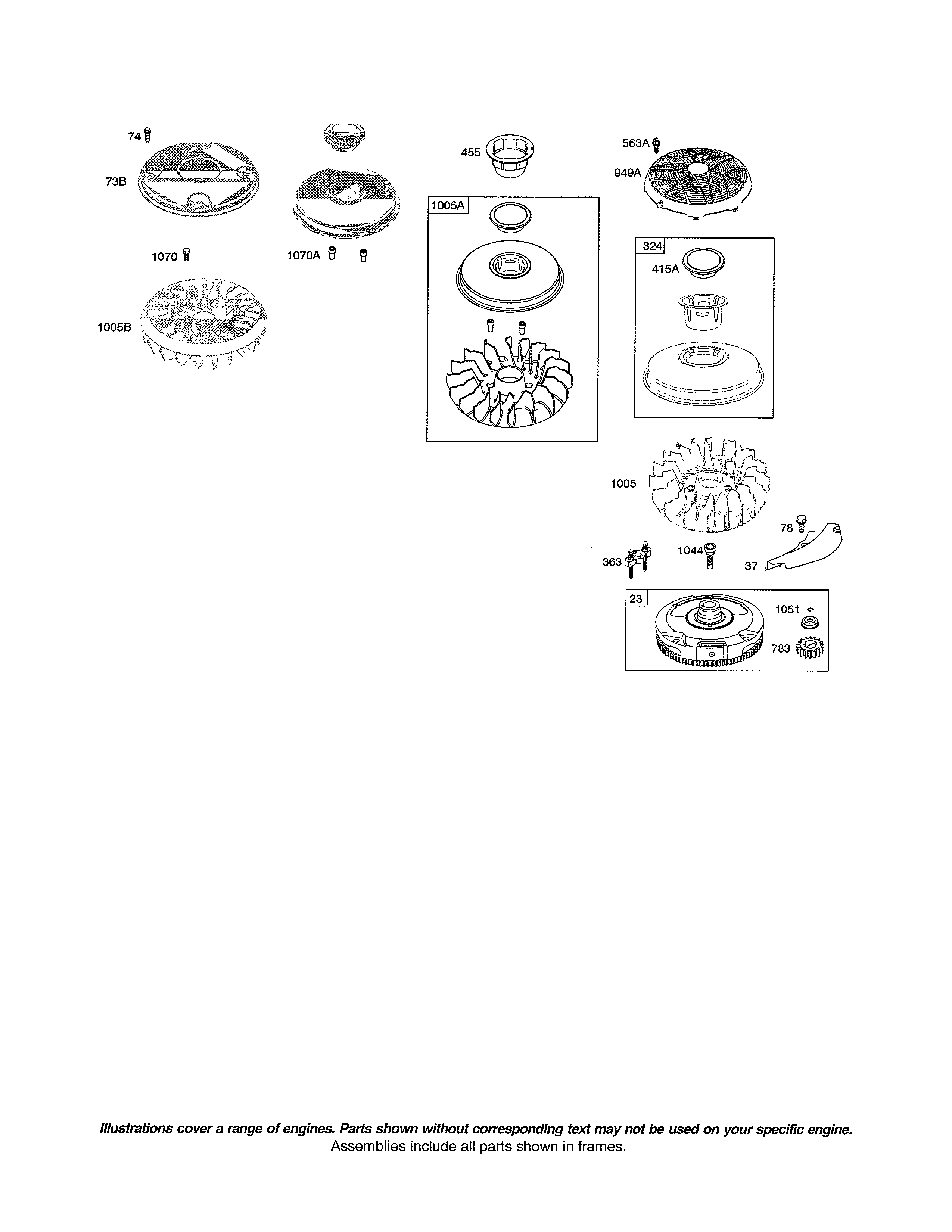 Poulan 96016001700 flywheel diagram