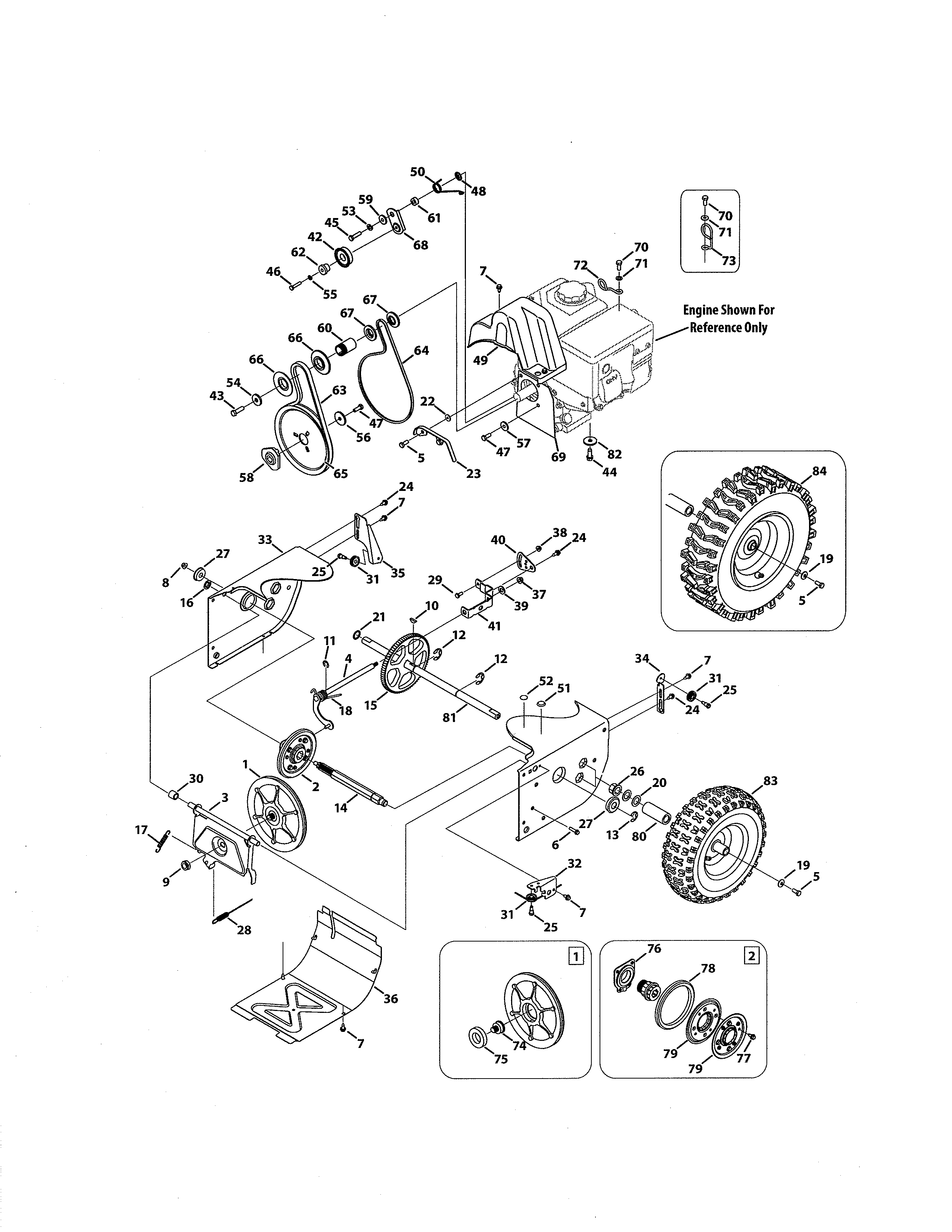 MTD 769-05284 drive system diagram