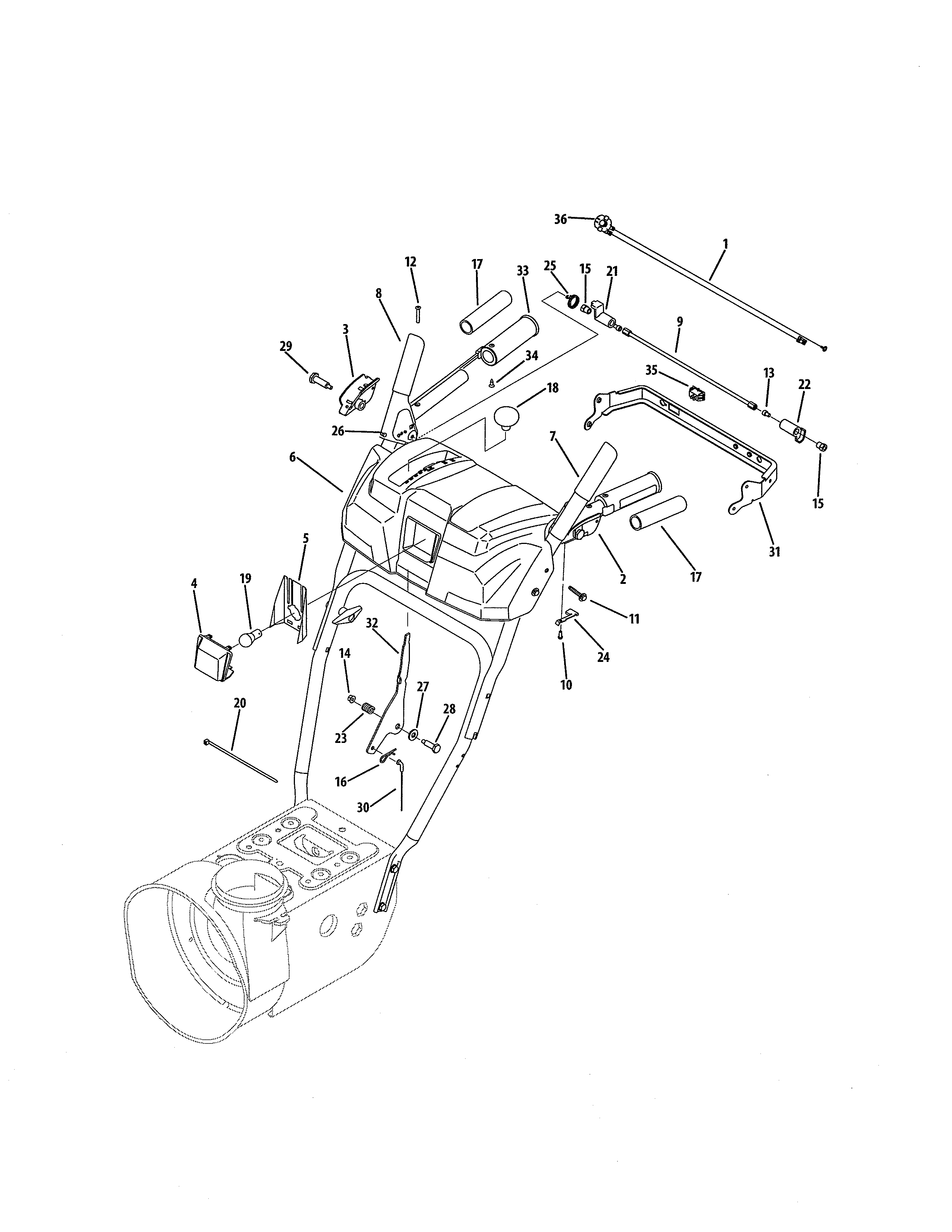 MTD 31AM63FF752 p/q style panel diagram