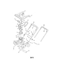 MTD 31AM2N1B729 shroud/chute/handle/auger housing diagram