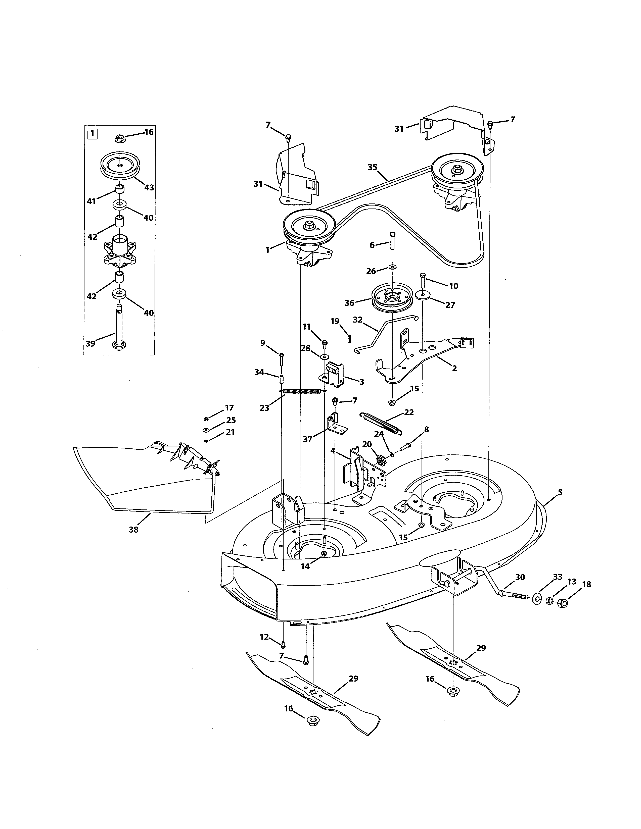 MTD 769-05404 38" deck diagram